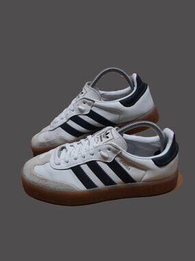 Adidas Originals Sambae Samba White Metallic Gold Shoes JI1349 Women's Size 8